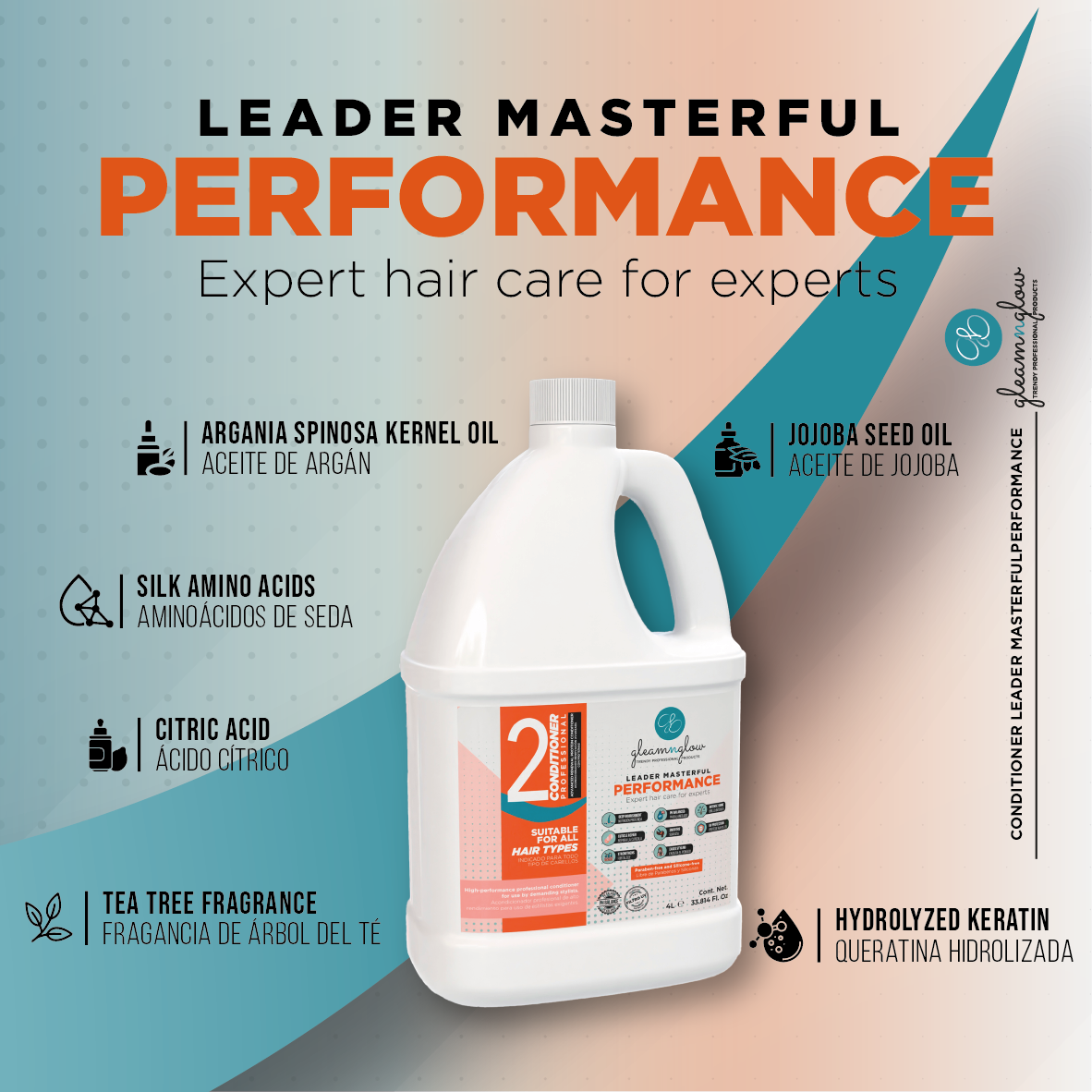Acondicionador Leader Masterful Performance 4L de Gleamnglow