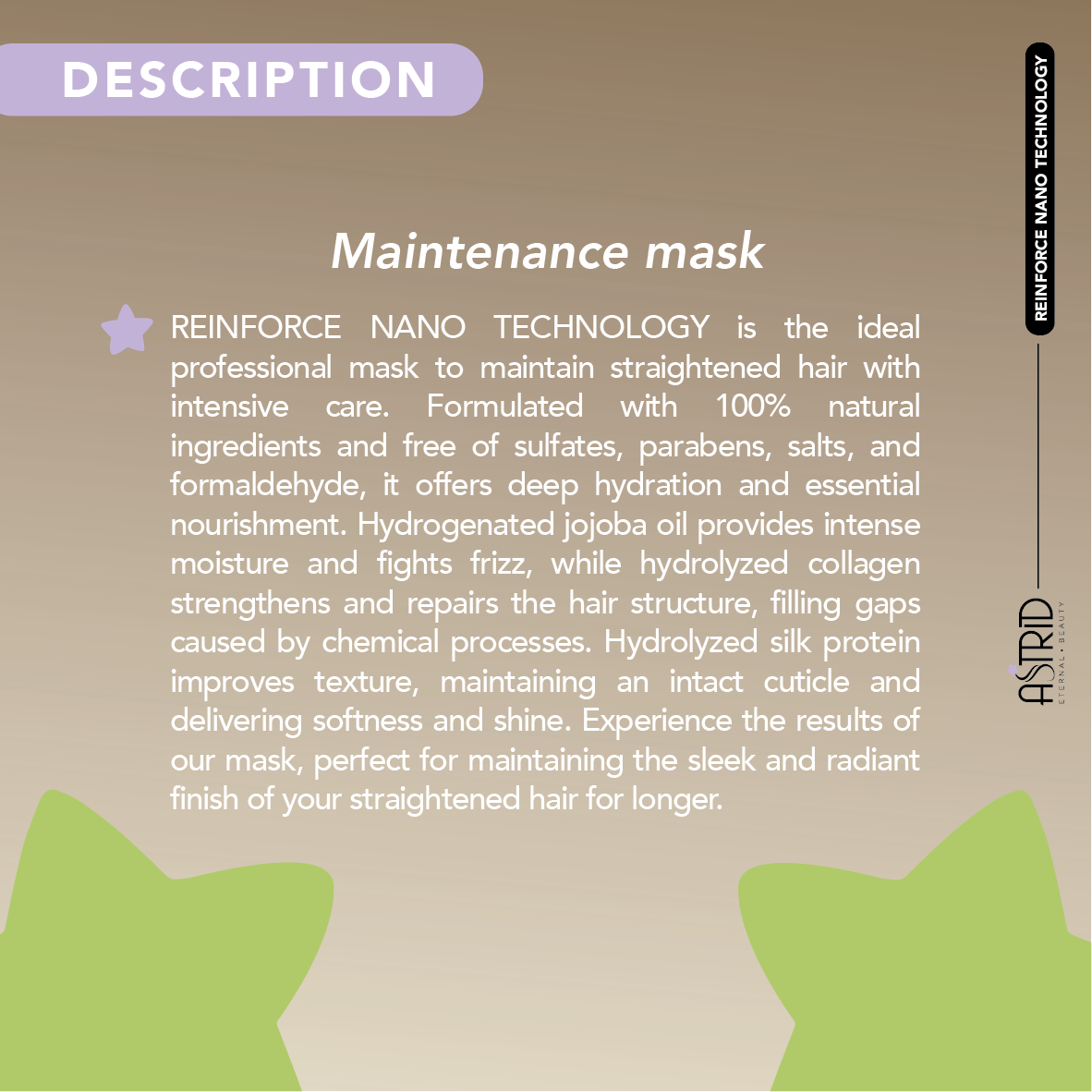 Mascarilla de mantenimiento Reinforce Nanoplasty 250g de Astrid