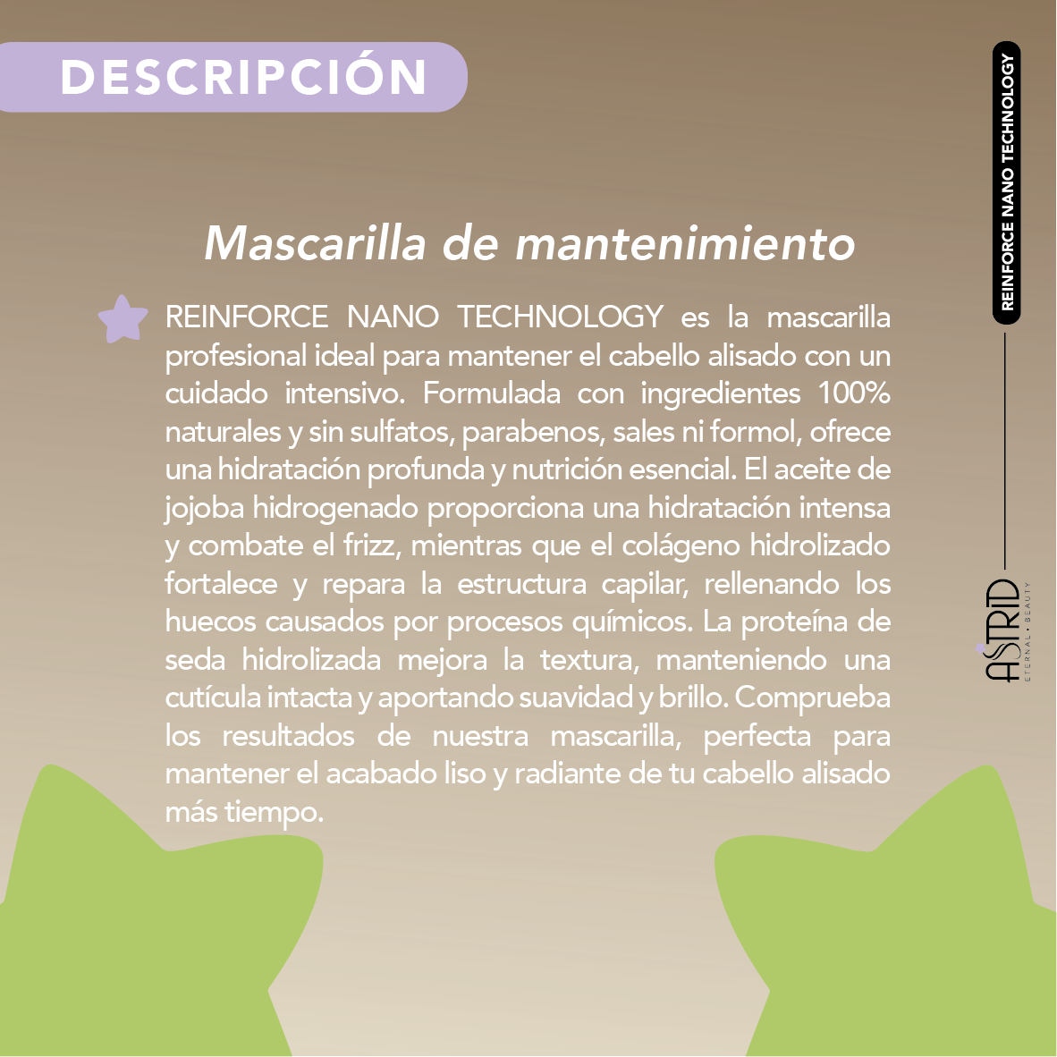 Mascarilla de mantenimiento Reinforce Nanoplasty 250g de Astrid
