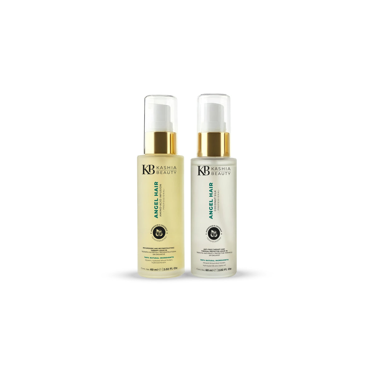 Infusión de Aminoácidos y Cabello de Ángel de Seda de Coco 60ml de Kashia Beauty