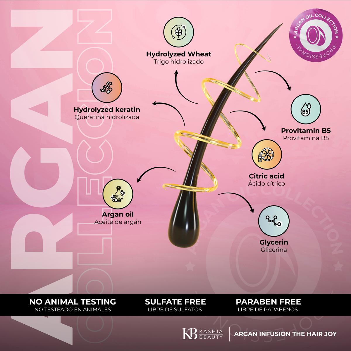 Argan Infusion The Hair Joy 60ml de Kashia Beauty