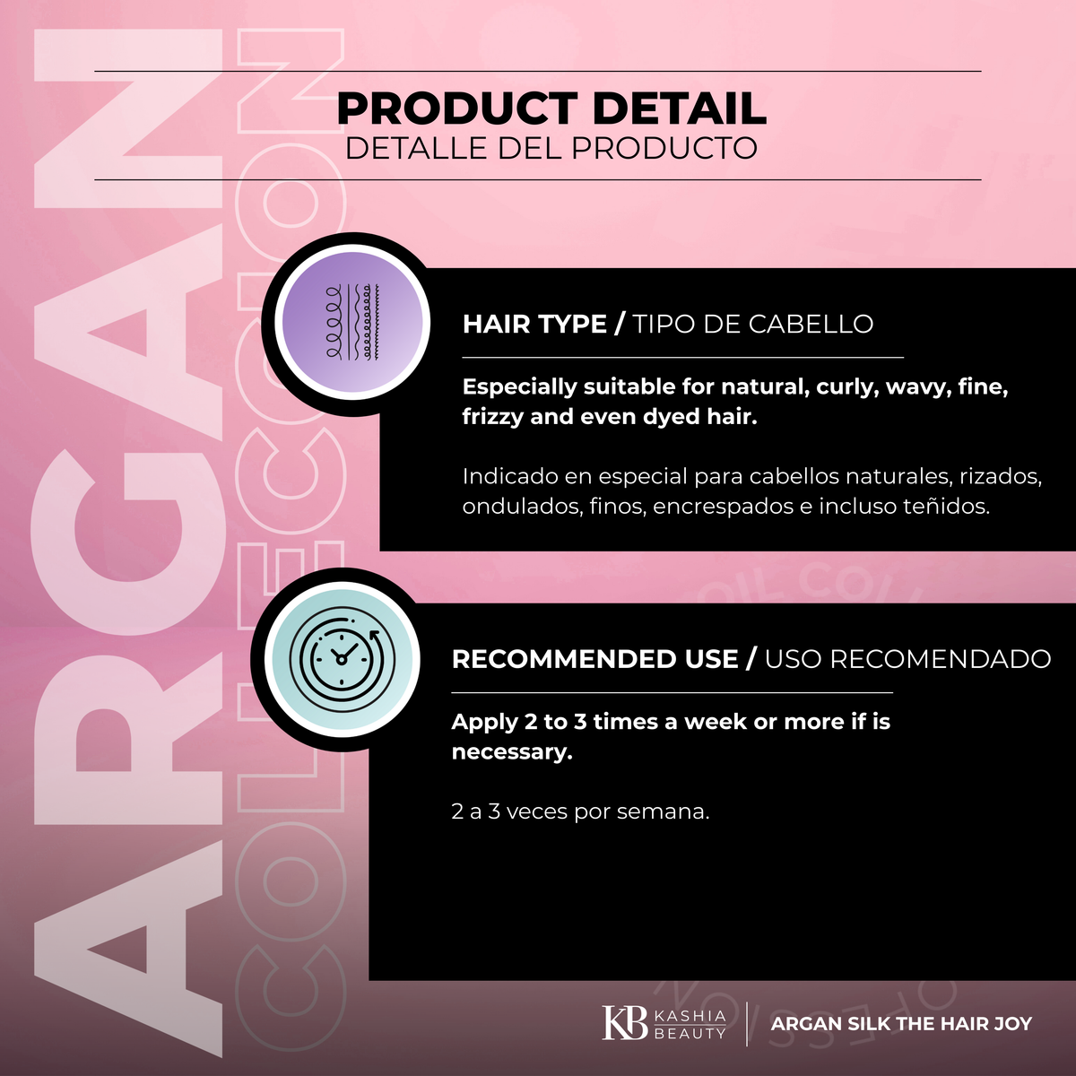 Argan Silk The Hair Joy 60ml de Kashia Beauty