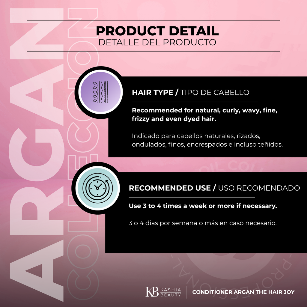 Acondicionador de Argán The Hair Joy 500ml de Kashia Beauty
