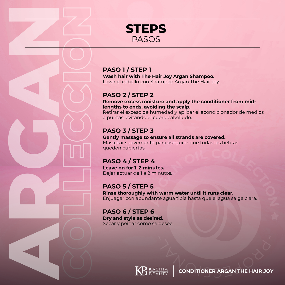 Acondicionador de Argán The Hair Joy 500ml de Kashia Beauty