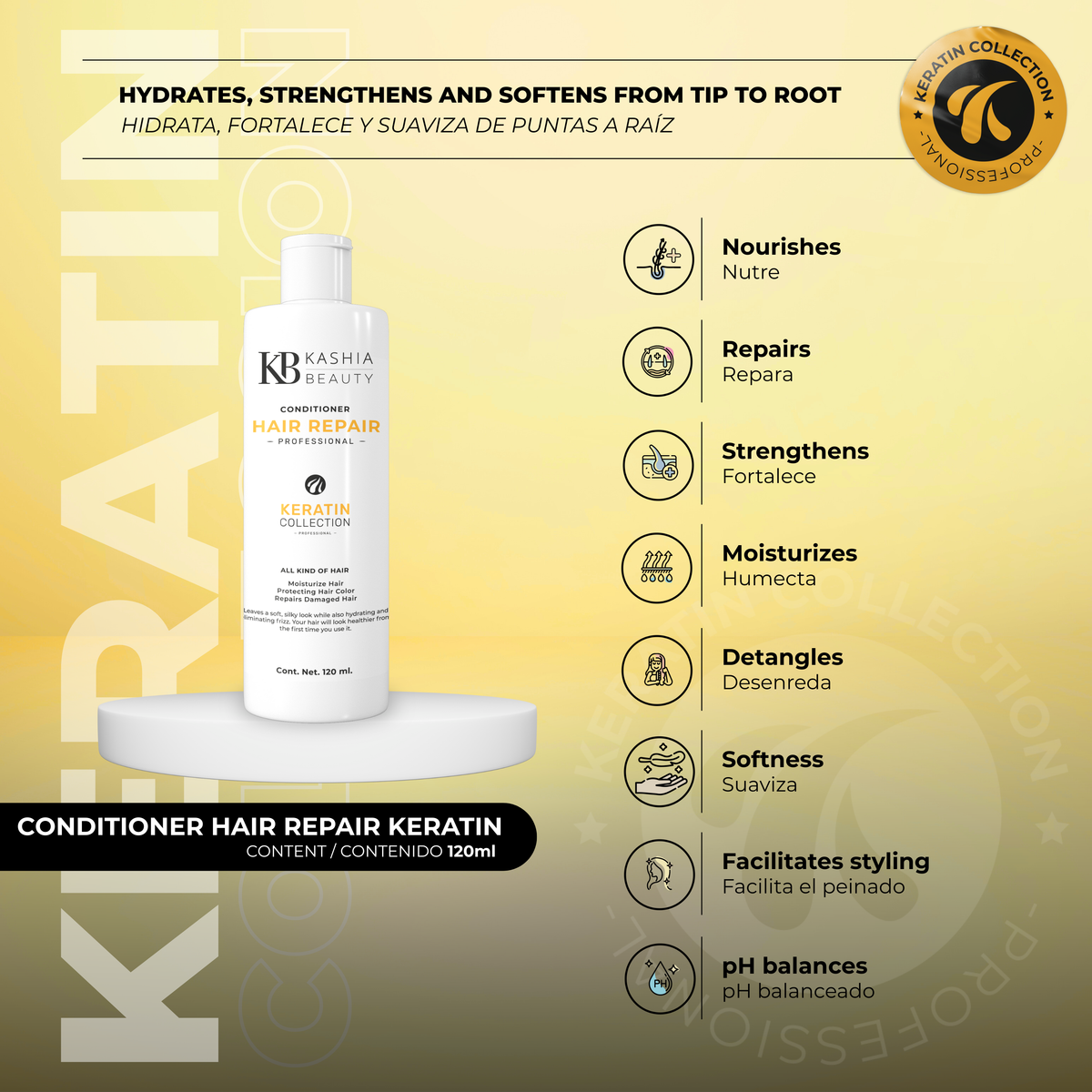 Kit de Viaje de Tratamiento de Keratina de Kashia Beauty