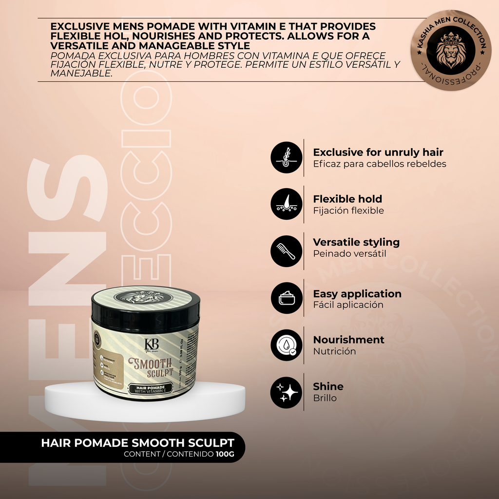 Pomada para el cabello Smooth Sculpt 100g de Kashia Beauty