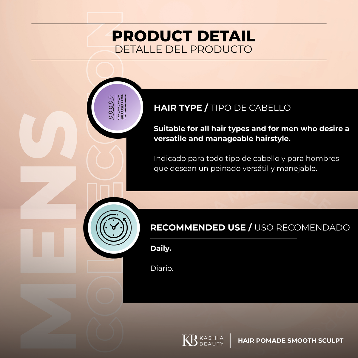 Pomada para el cabello Smooth Sculpt 100g de Kashia Beauty