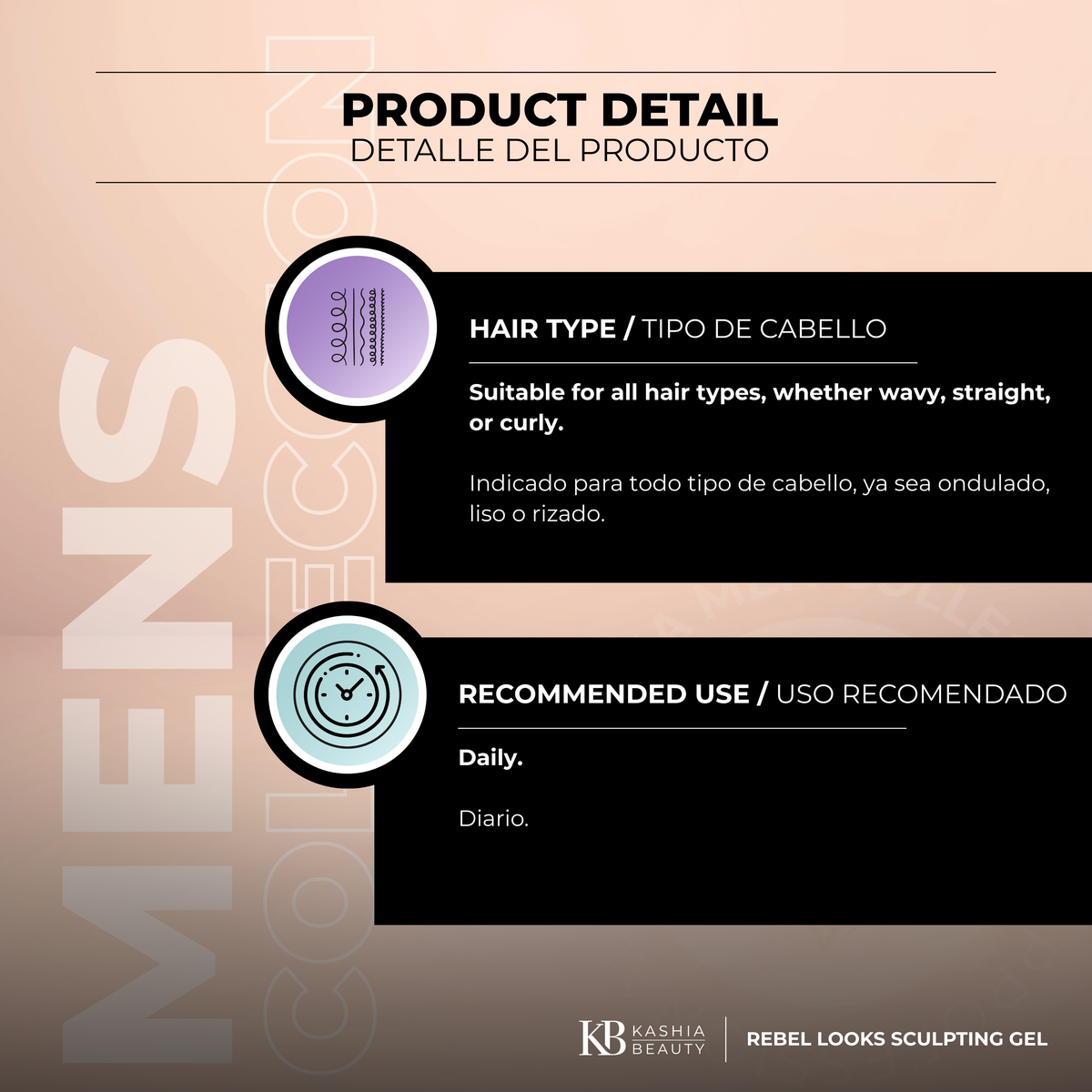 Gel de Esculpido Capilar Rebel Looks 500g de Kashia Beauty