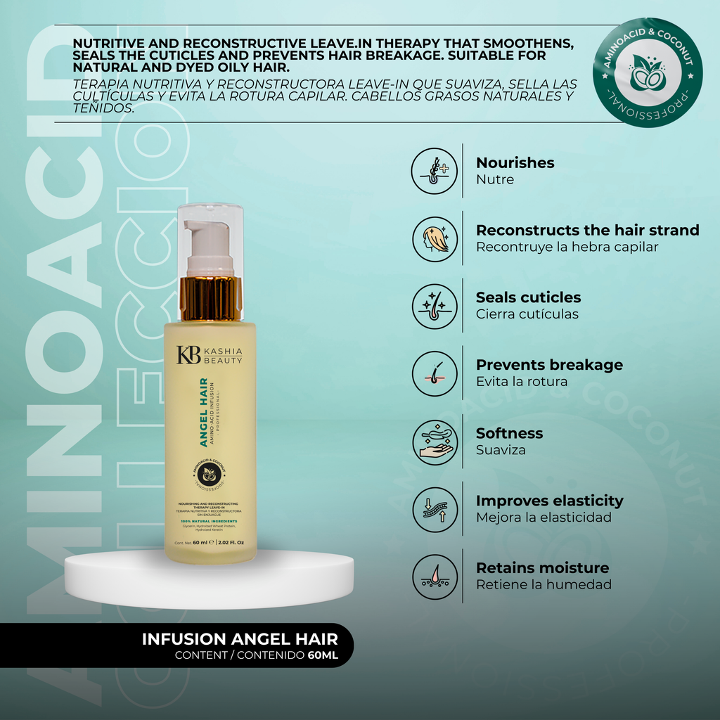 Infusión de aminoácidos Angel Hair 60ml de Kashia Beauty