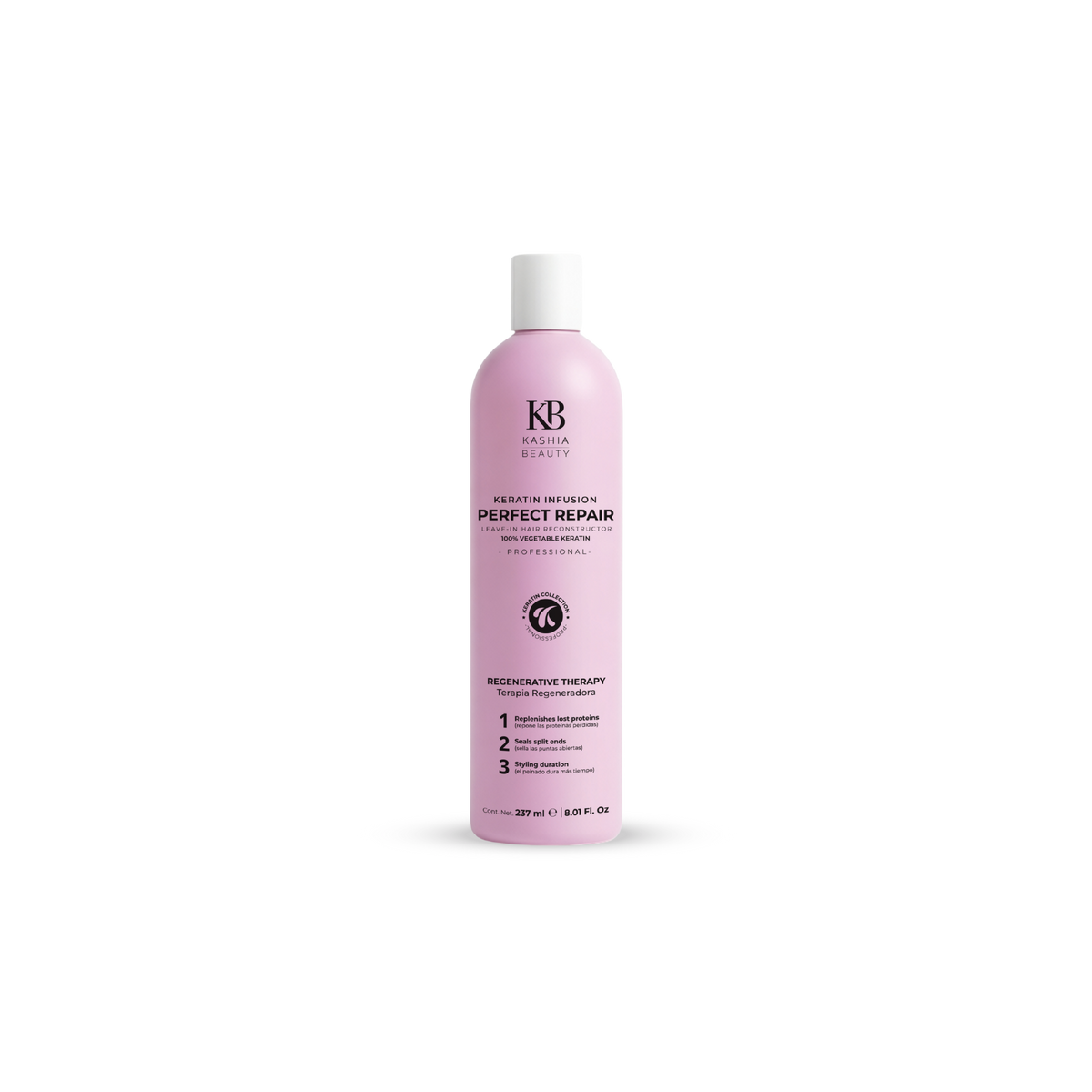 Tratamiento reparador capilar con infusión de queratina 237 ml de Kashia Beauty