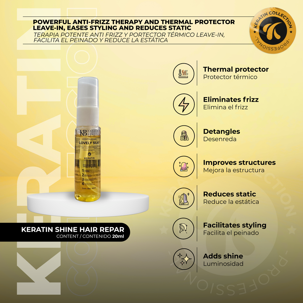 Kit de Viaje de Tratamiento de Keratina de Kashia Beauty