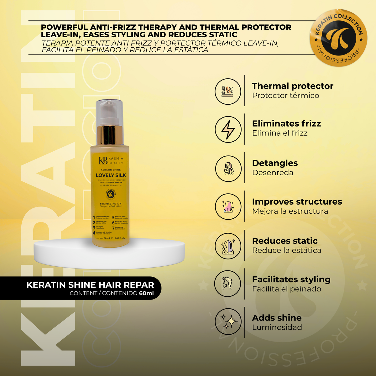 Kit de Reparación Capilar con Keratina de Kashia Beauty