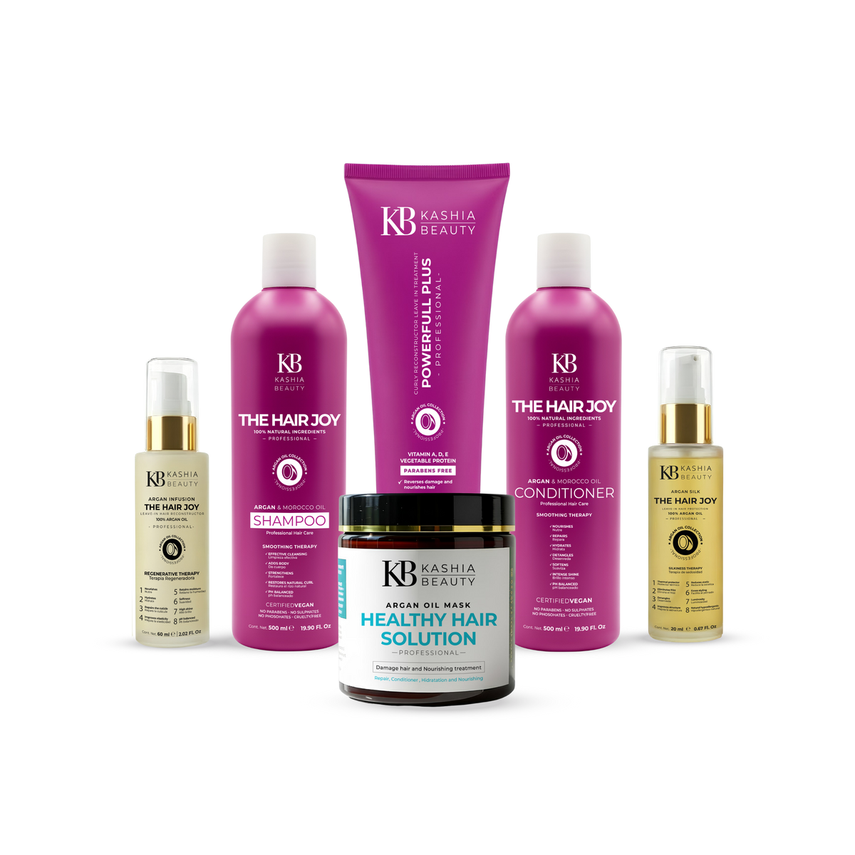 Kit Curls Collection con Aceite de Argán de Kashia Beauty