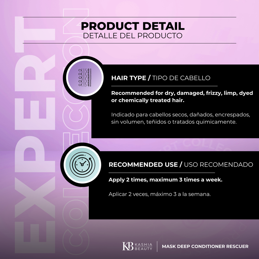 Mascarilla Acondicionadora Profunda Rescuer 250ml de Kashia Beauty