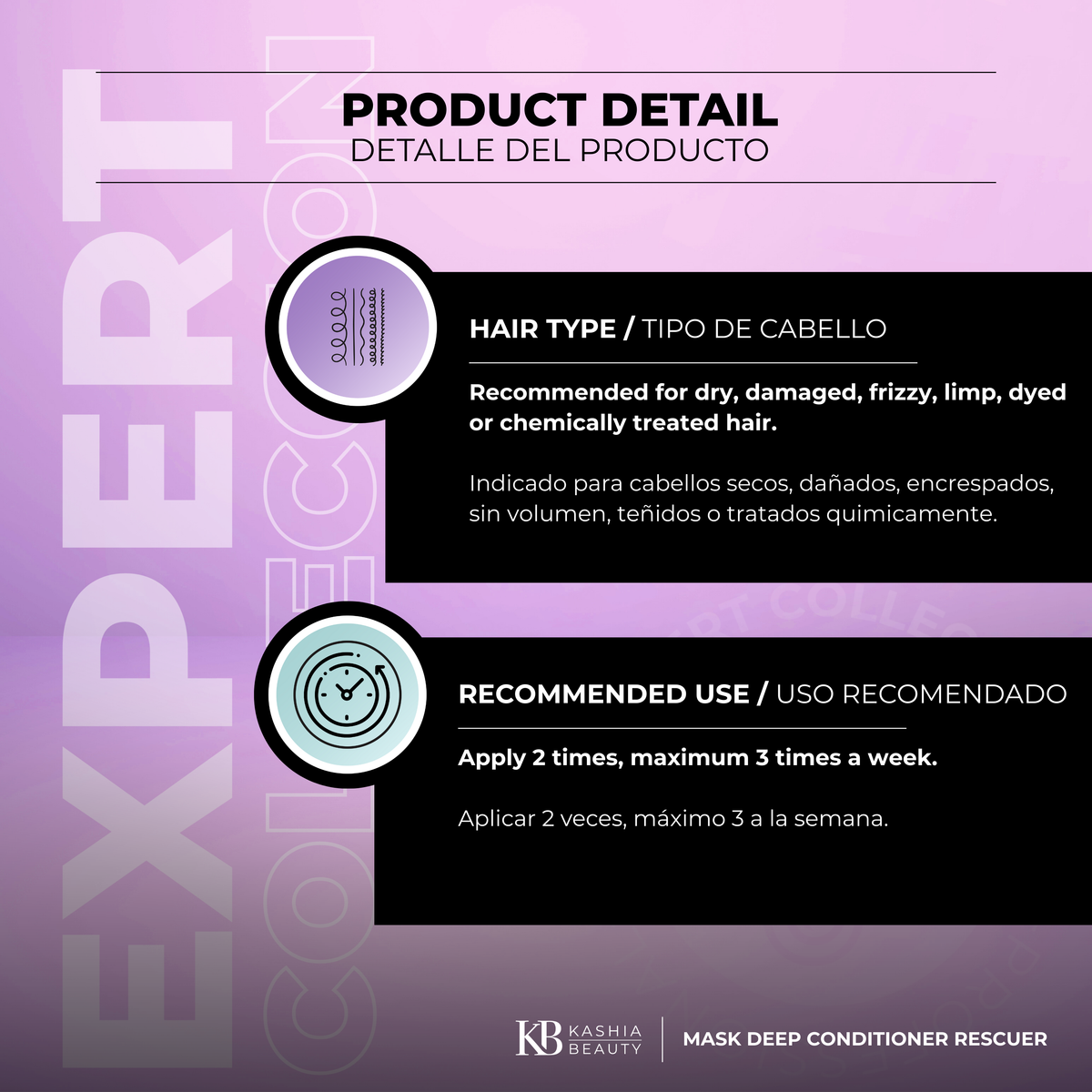 Mascarilla Acondicionadora Profunda Rescuer 250ml de Kashia Beauty