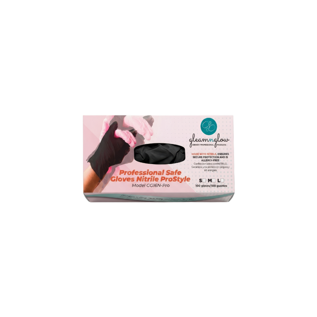 Nitrile Gloves Professional Safe & Durable by Gleamnglow