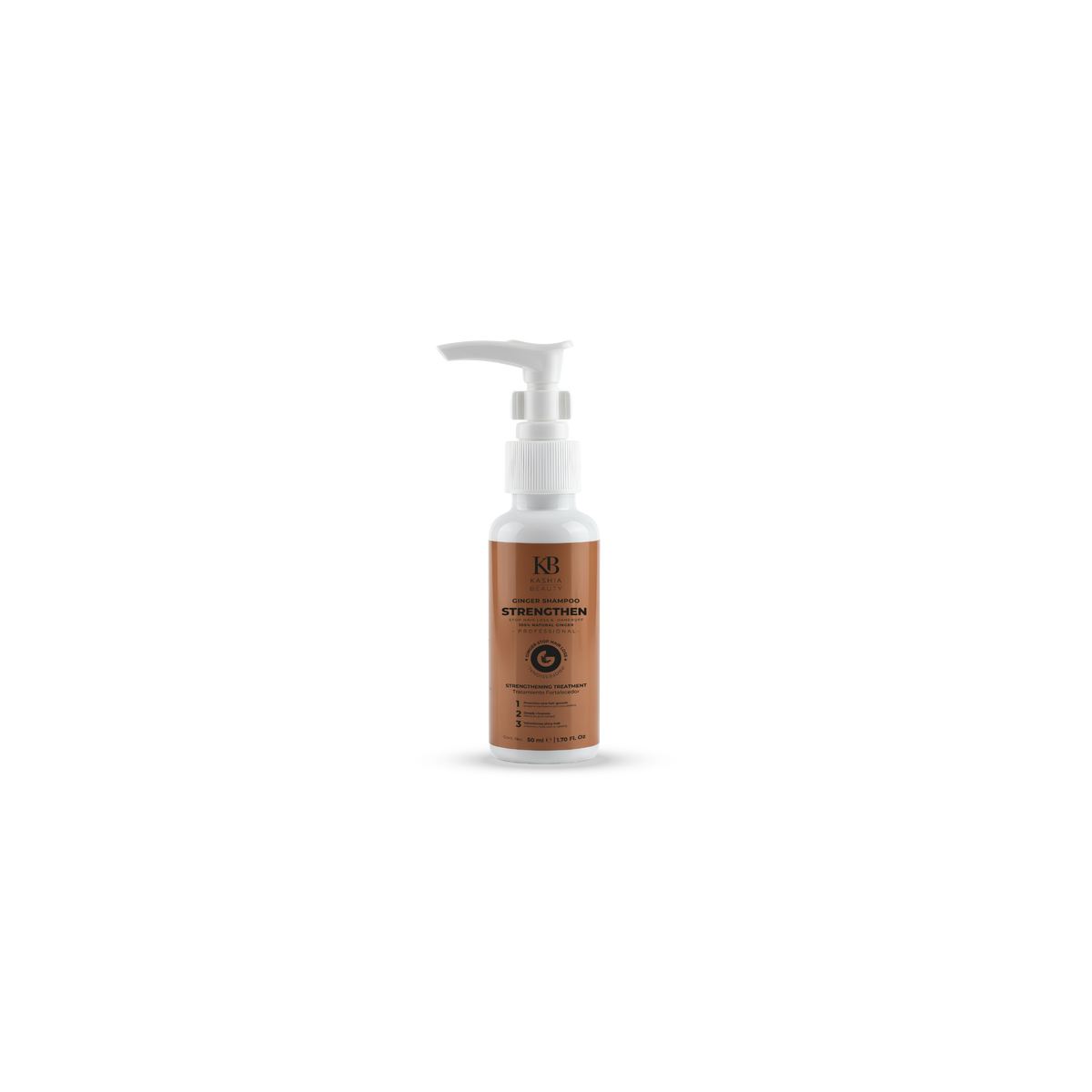 Champú de jengibre fortalecedor de viaje 50 ml de Kashia Beauty