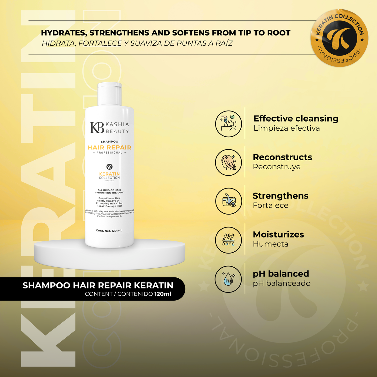 Kit de Viaje de Tratamiento de Keratina de Kashia Beauty