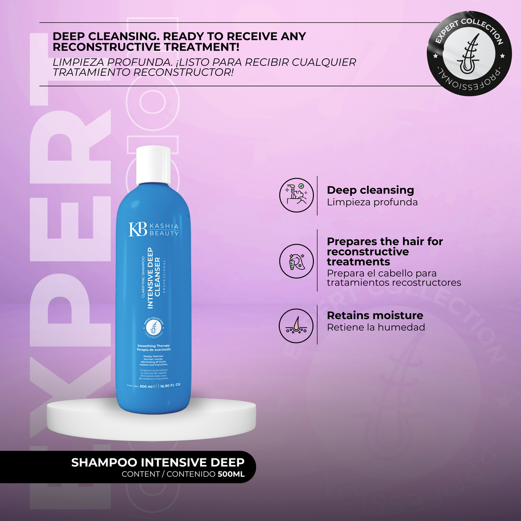 Champú de limpieza profunda intensiva 500ml de Kashia Beauty