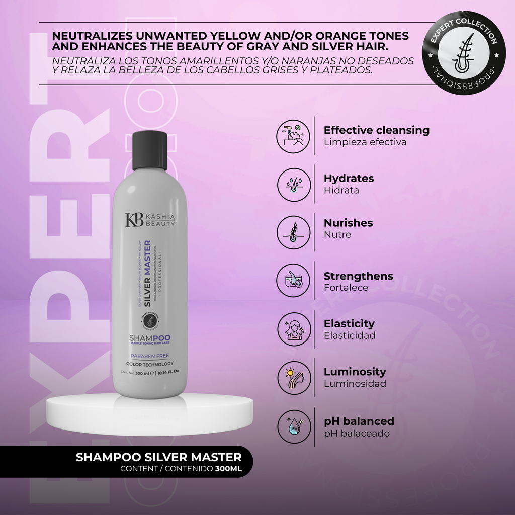 Champú Silver Master 300ml de Kashia Beauty
