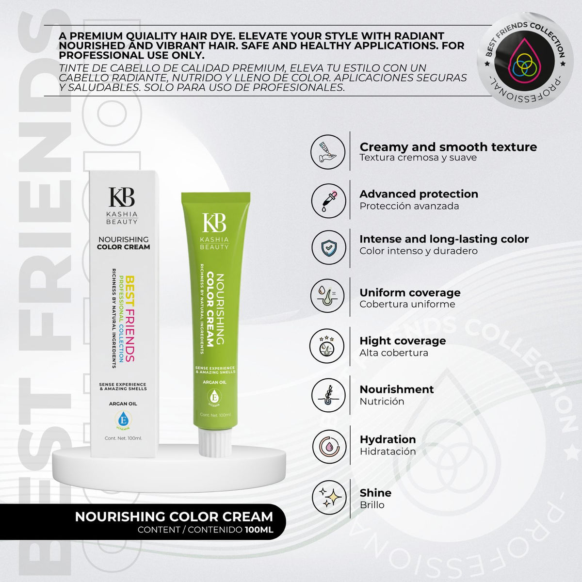 Crema colorante nutritiva